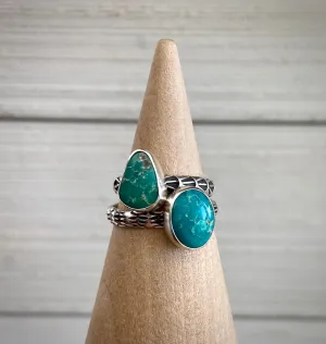 Stoned & Stamped Stacker Ring