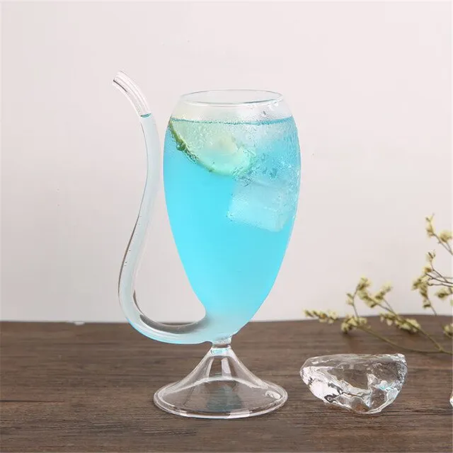 Straw Wine Glass Drinkware