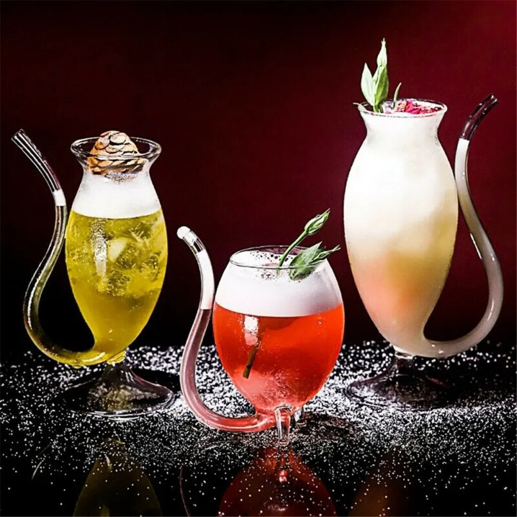 Straw Wine Glass Drinkware