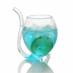 Straw Wine Glass Drinkware