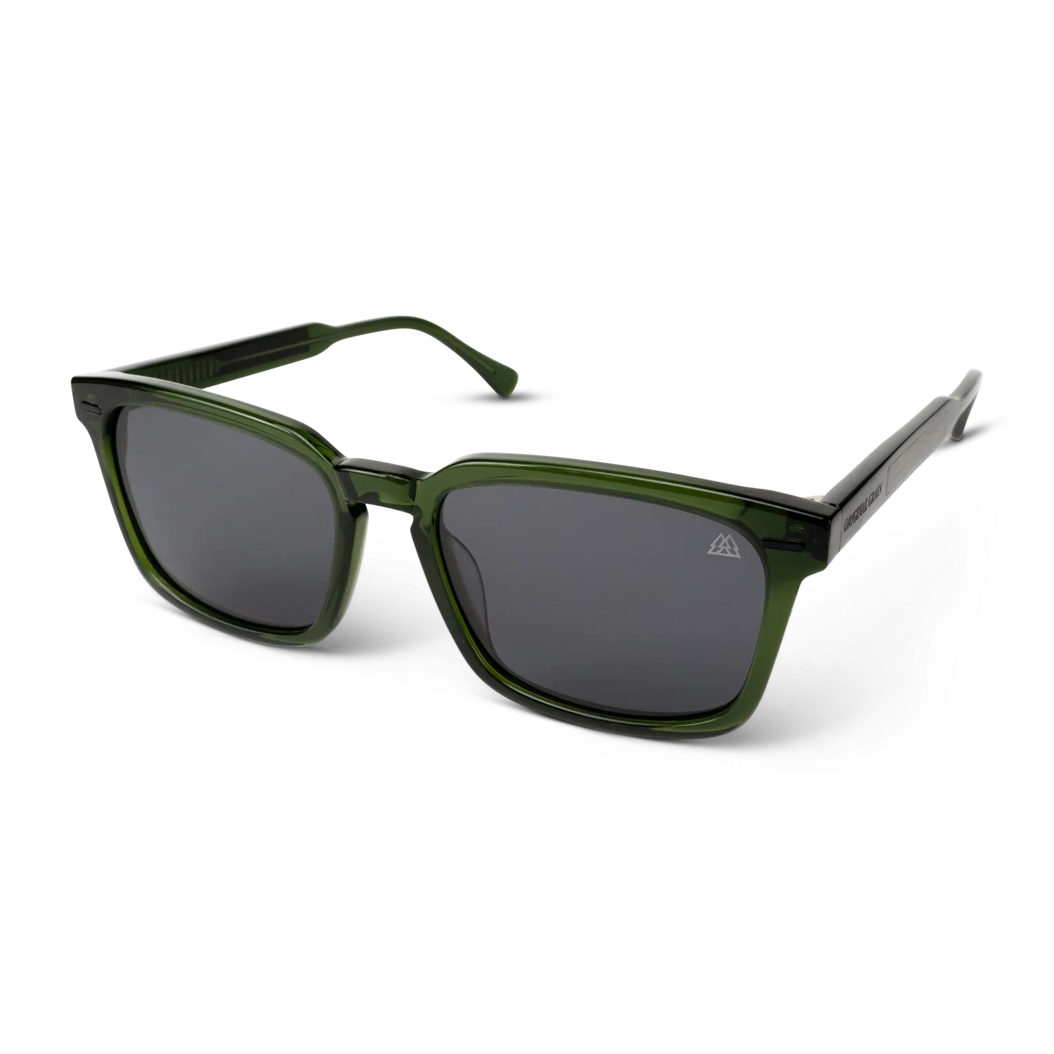 Sunset Black Walnut Transparent Green Sunglasses