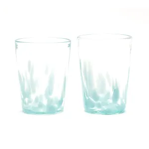 Teal/Transparent Tumbler Set