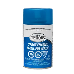 Testors Enamel Spray- Transparent: Blue