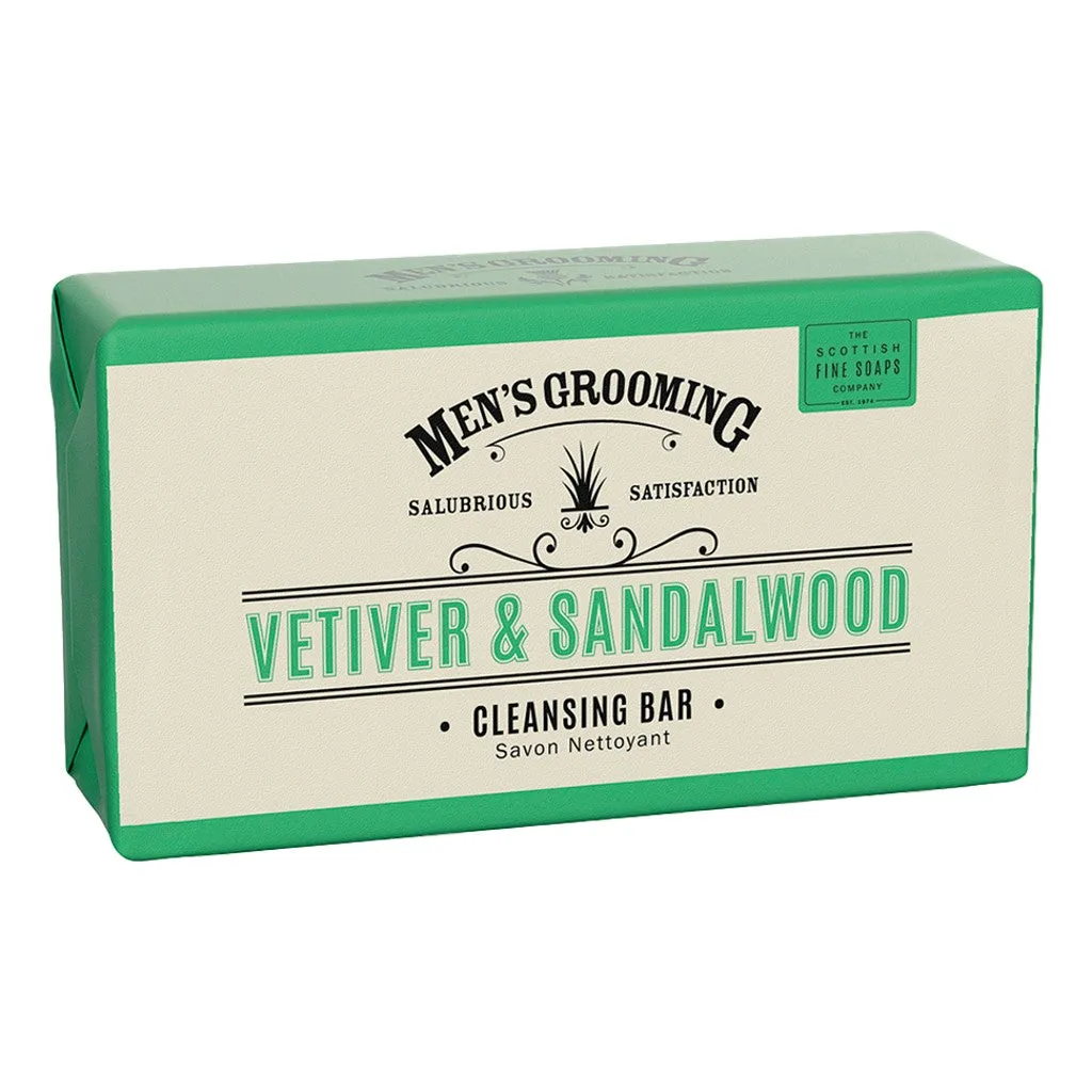 The Scottish Fine Soaps Company Vetiver & Sandalwood Cleansing Body Bar 220g