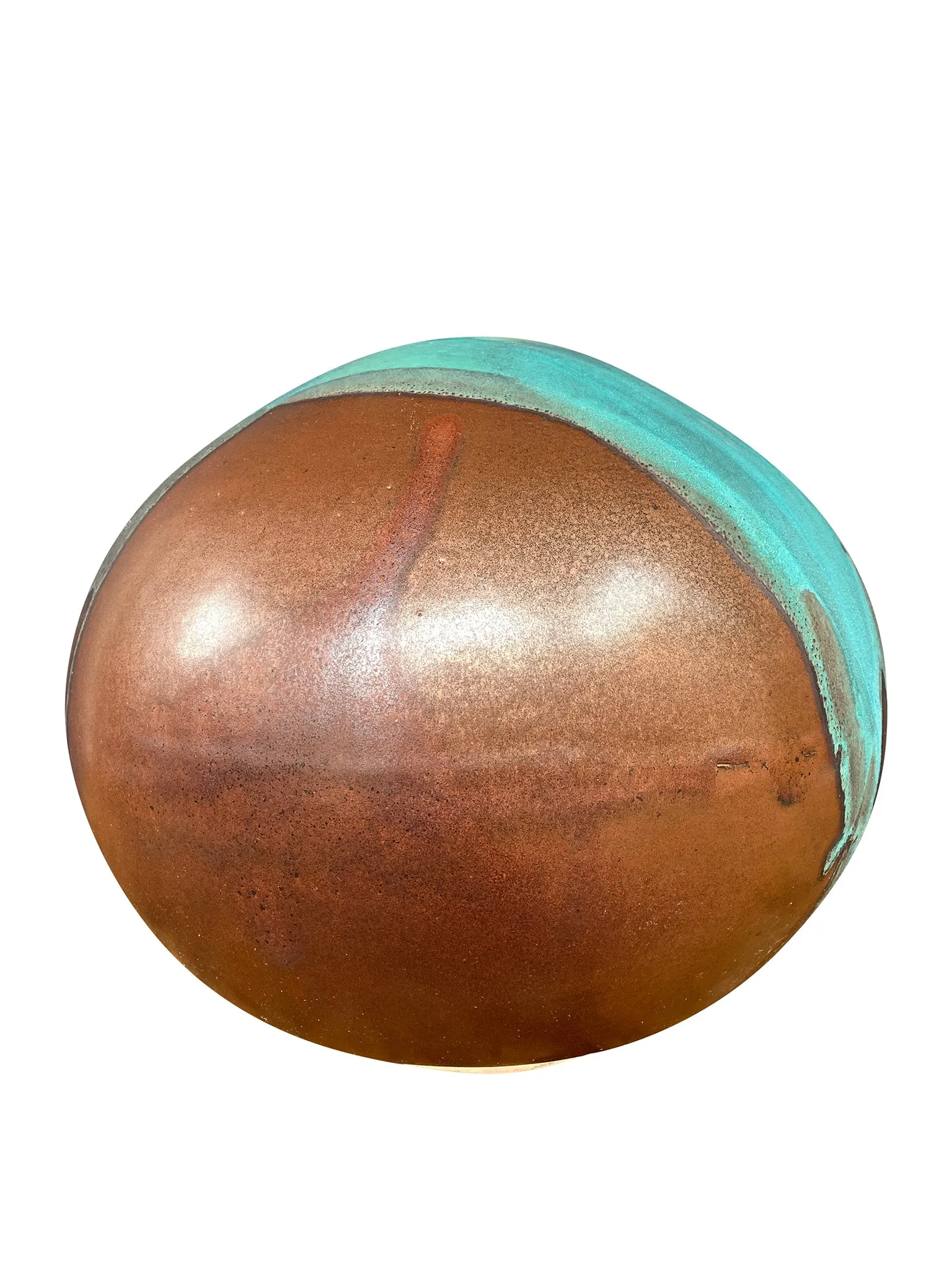 Thom Lussier Ceramic Vessel #2 - From the Oxidized Copper Collection