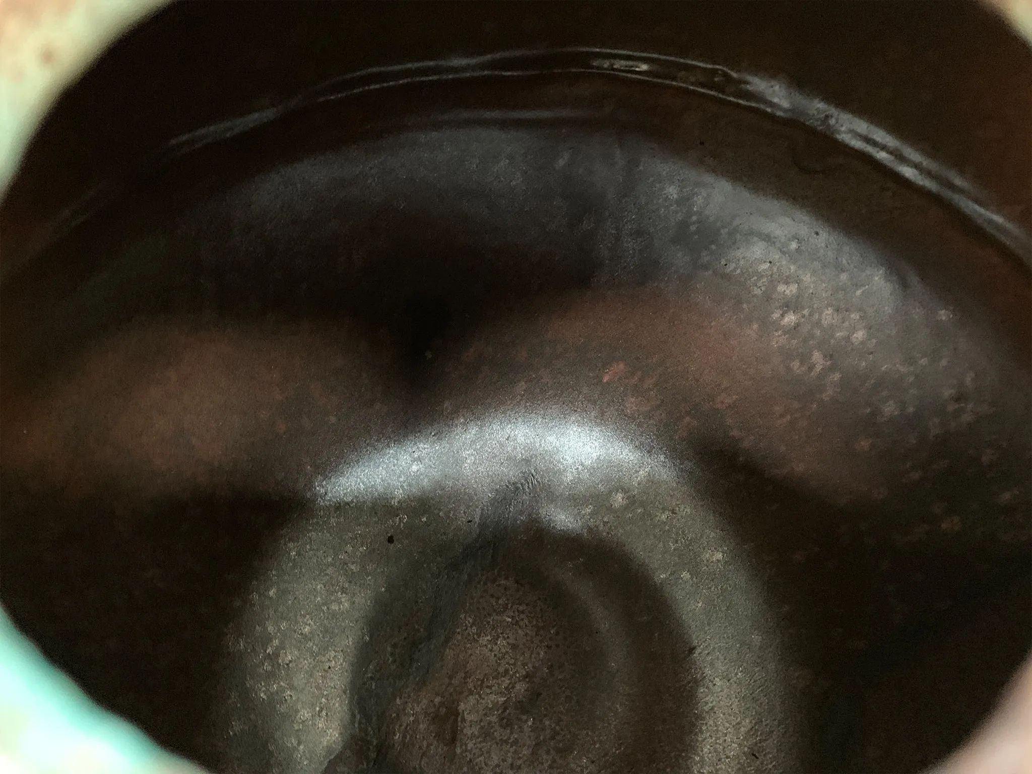 Thom Lussier Ceramic Vessel #2 - From the Oxidized Copper Collection
