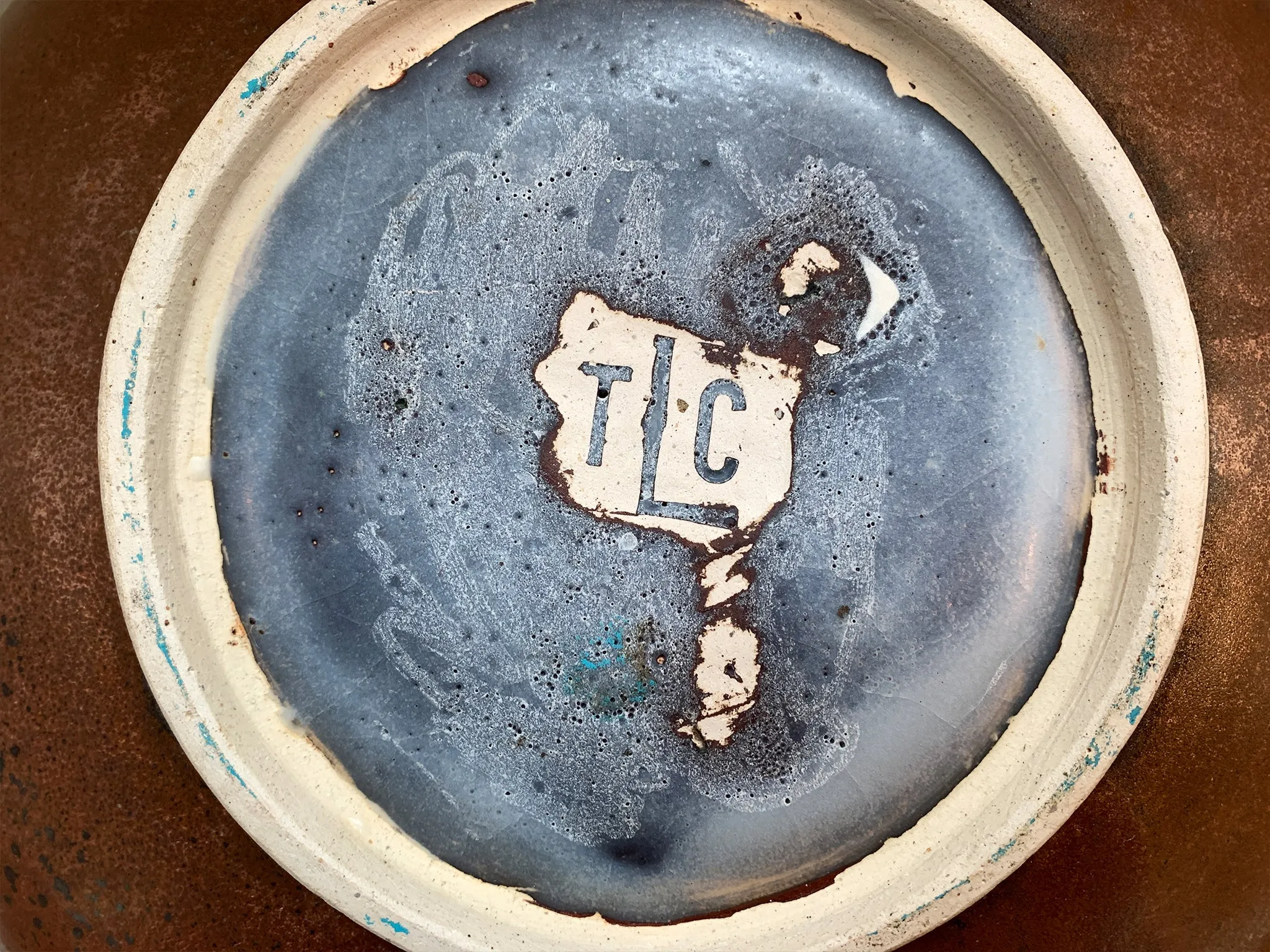 Thom Lussier Ceramic Vessel #2 - From the Oxidized Copper Collection