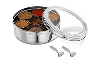 Transparent masala box ,Stainless Steel Masala Box,masala box container,masala box,spices container box ,spices box,spices storage box,spices storage container,Indian Masala box,spice box set,