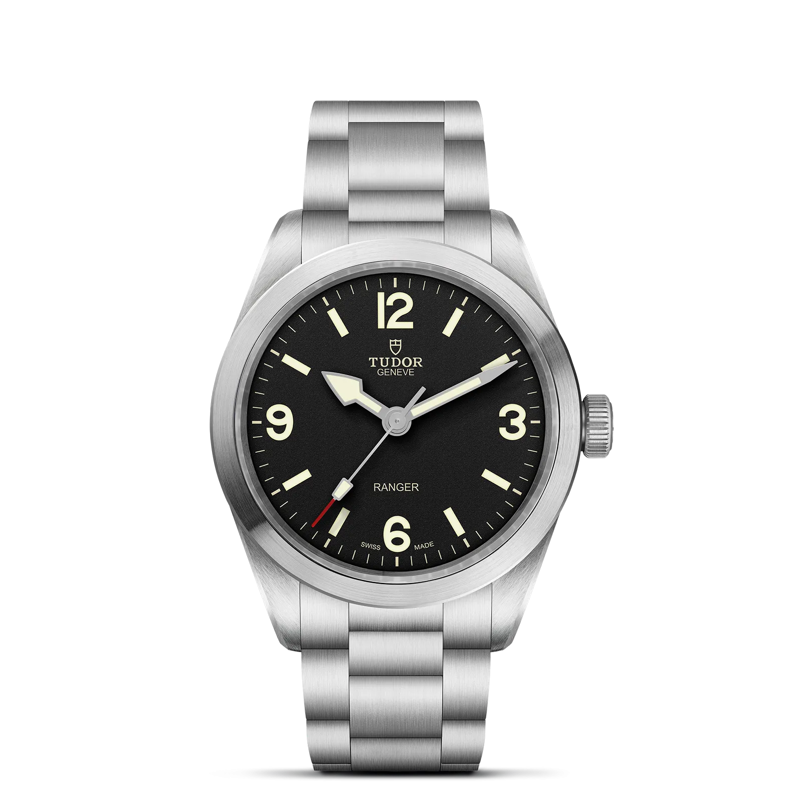 TUDOR Black Bay Ranger 39mm Case, Black Dial, Steel Bracelet (M79950-0001)