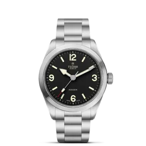 TUDOR Black Bay Ranger 39mm Case, Black Dial, Steel Bracelet (M79950-0001)