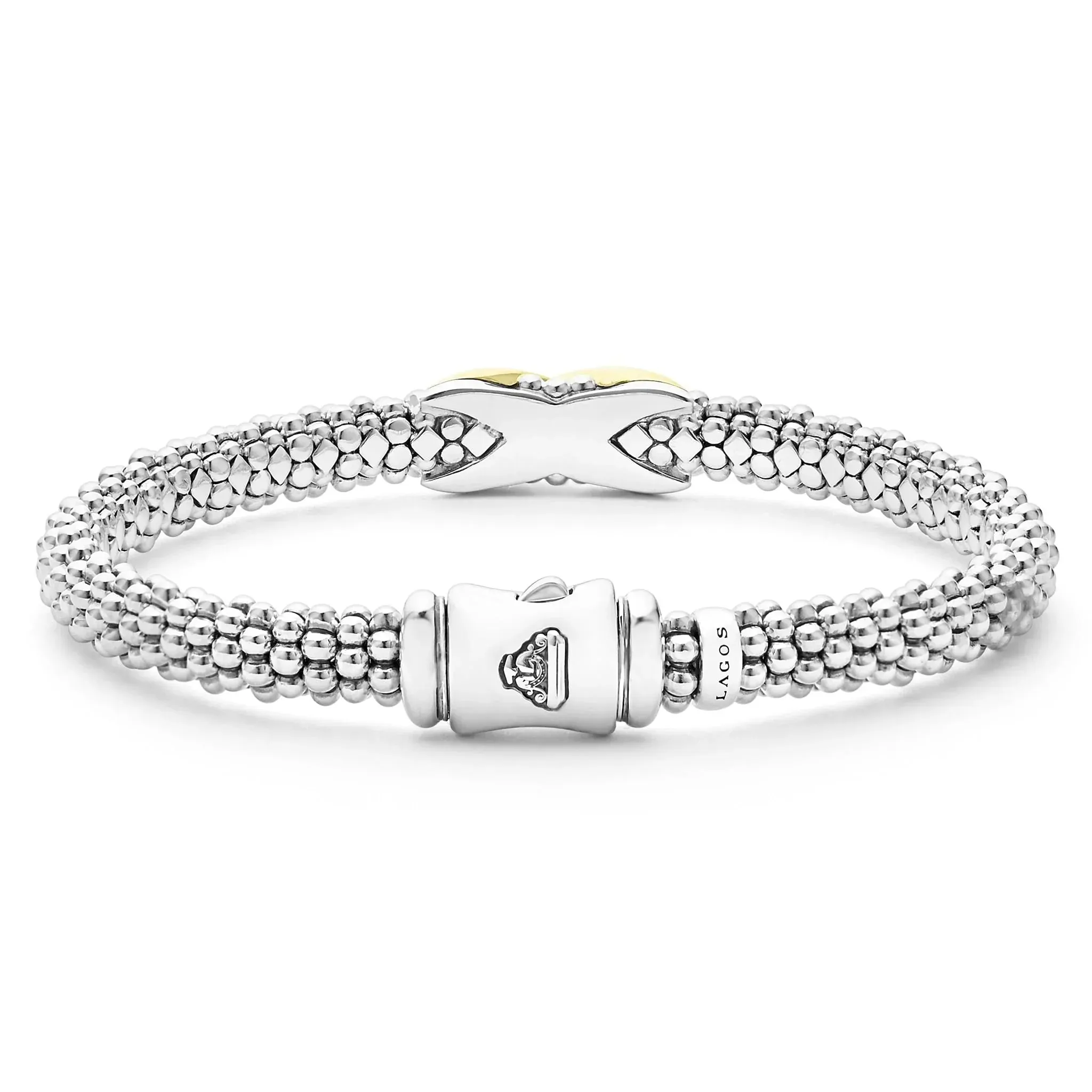 Two-Tone X Caviar Bracelet | 6mm