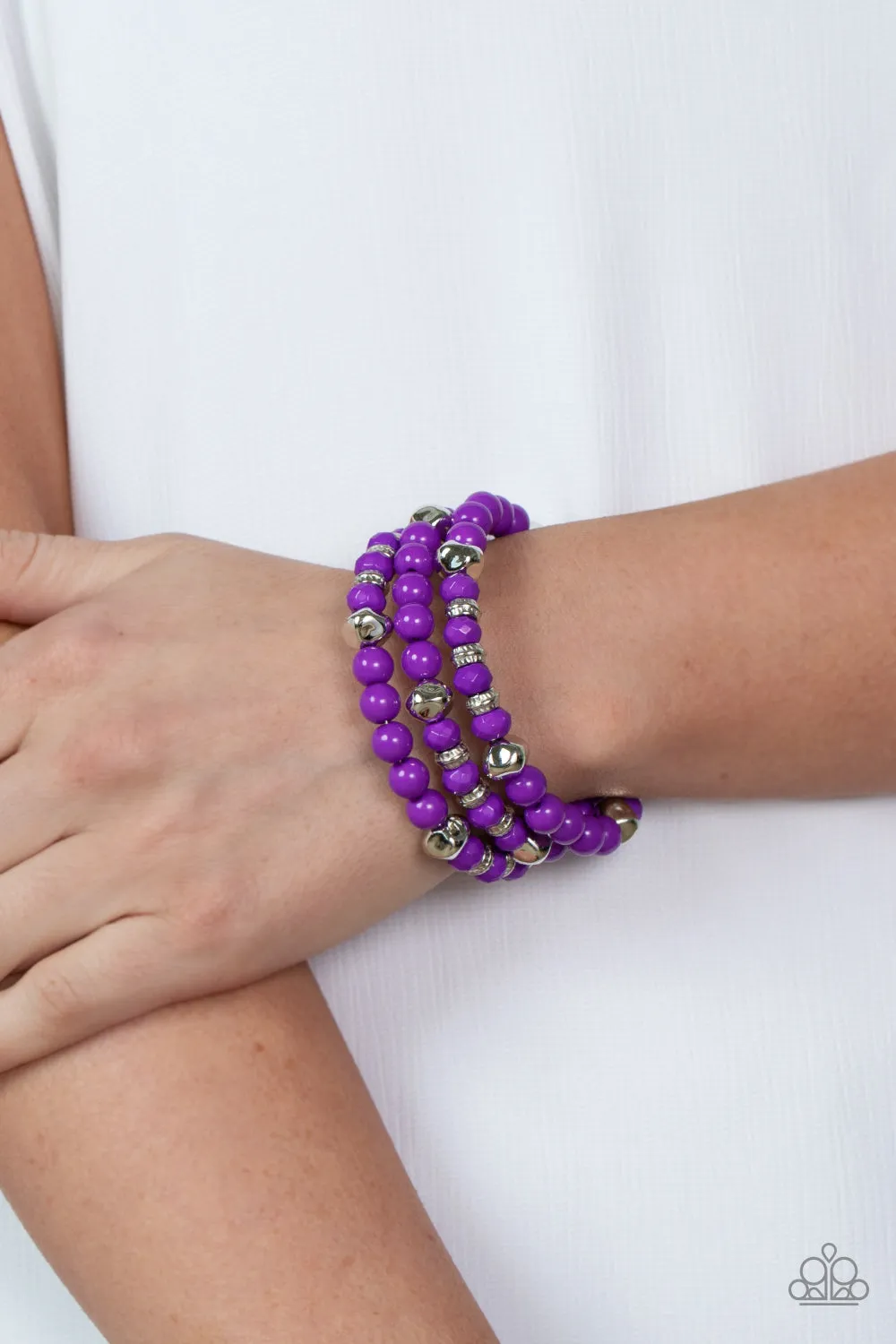 Vibrant Verve - Purple Bracelet