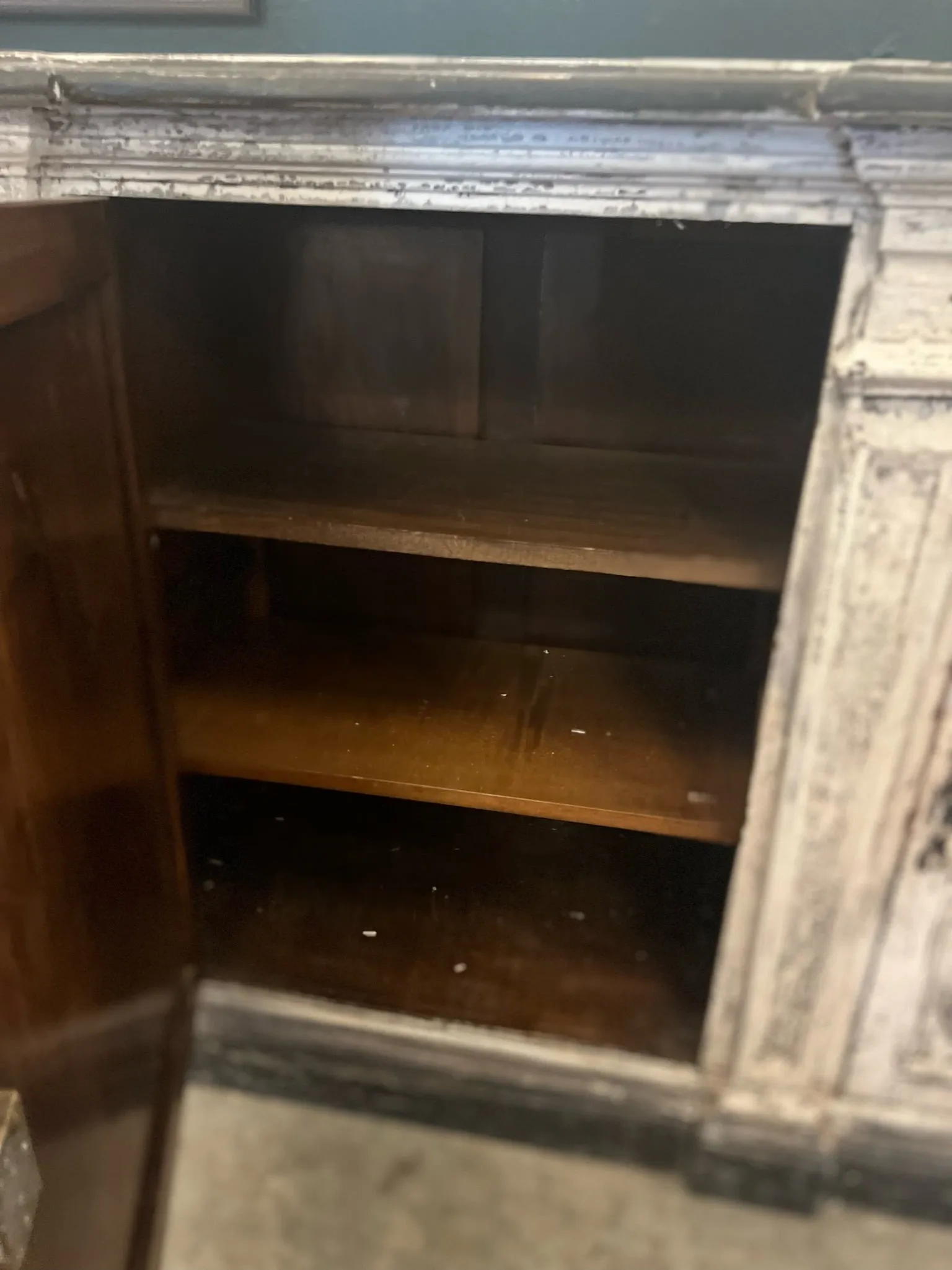 Vintage Spanish Distressed Buffet Sideboard