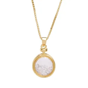 Vita April Birthstone Shaker Necklace