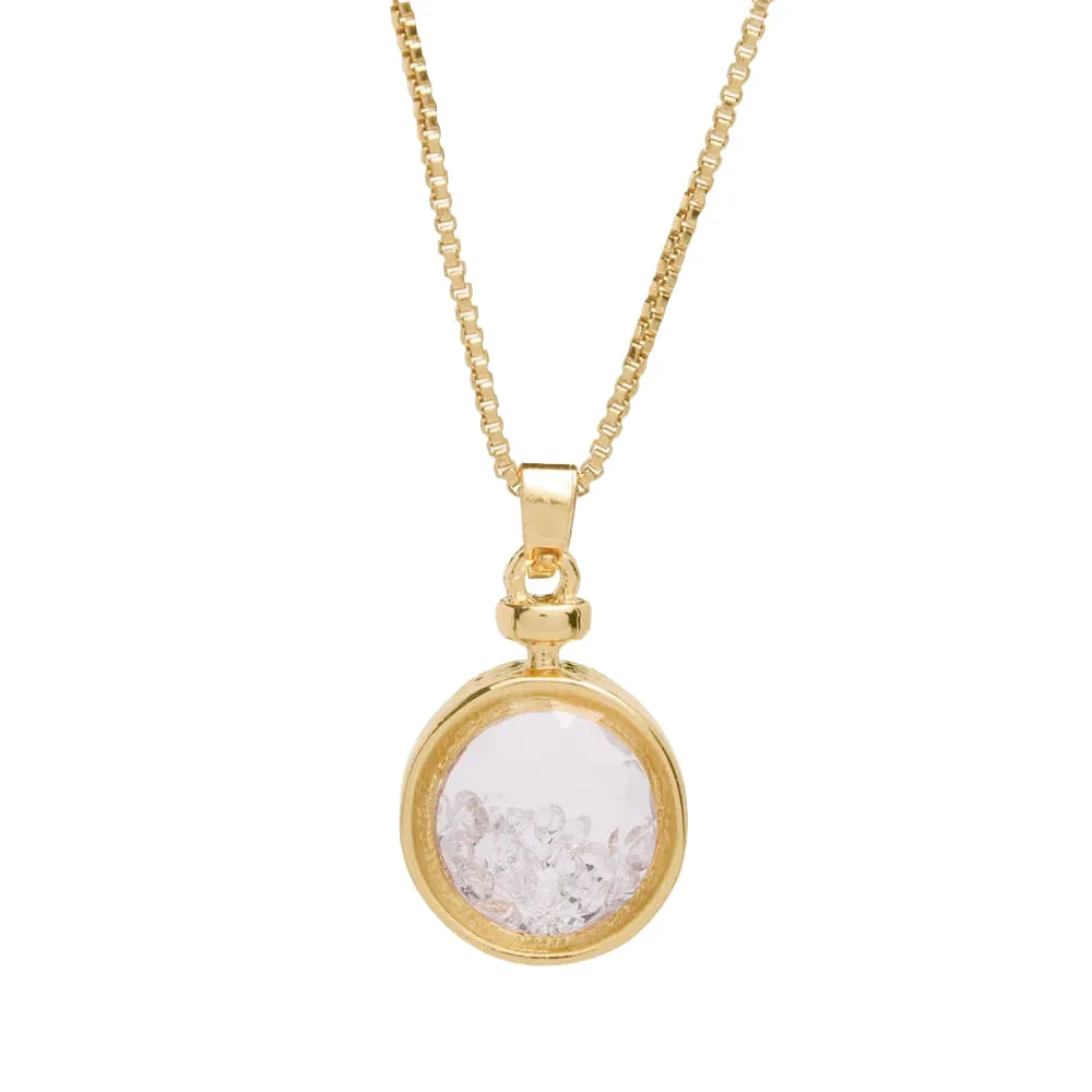 Vita April Birthstone Shaker Necklace