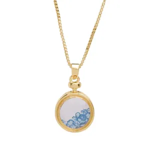 Vita December Birthstone Shaker Necklace