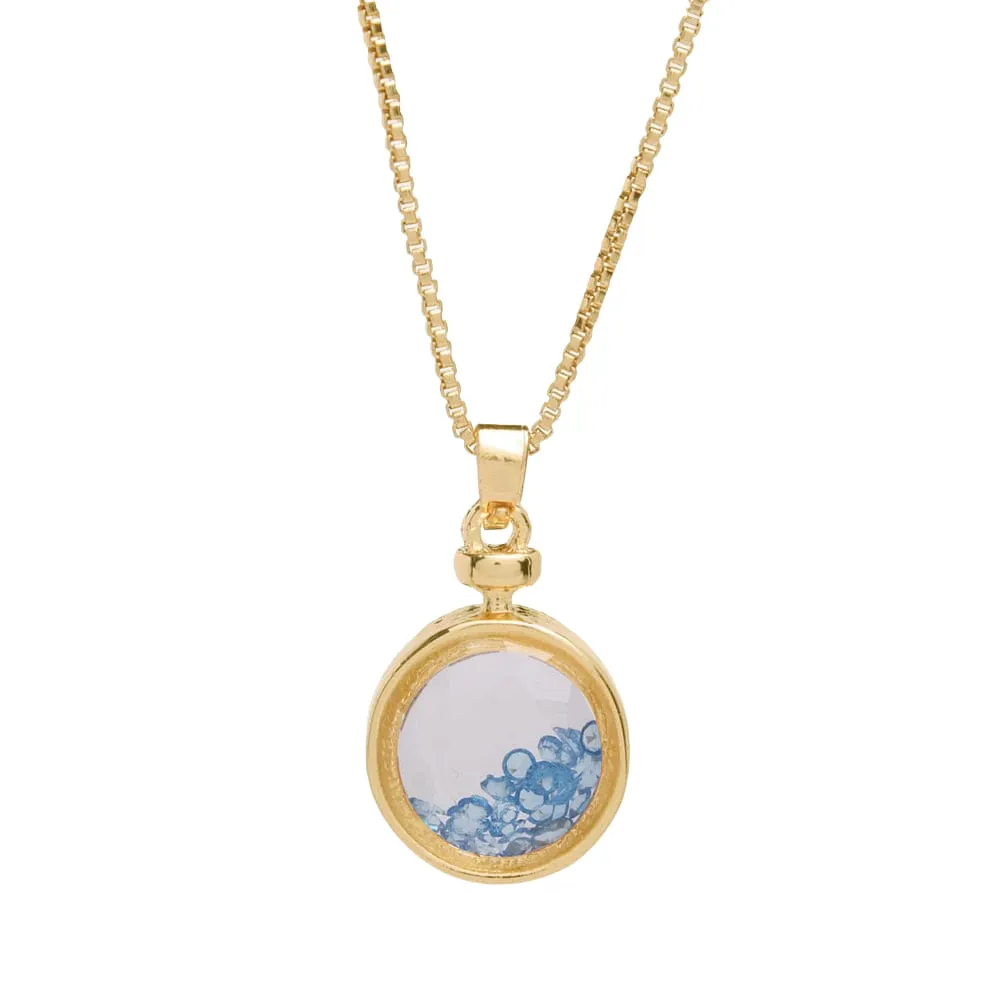 Vita December Birthstone Shaker Necklace