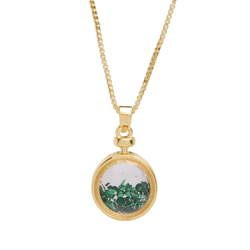Vita May Birthstone Shaker Necklace