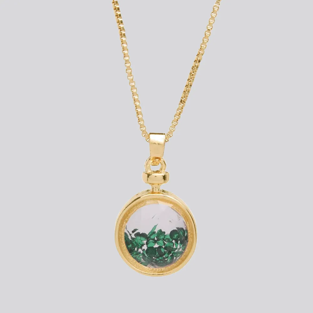 Vita May Birthstone Shaker Necklace