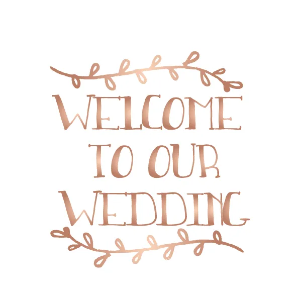 Welcome to our wedding