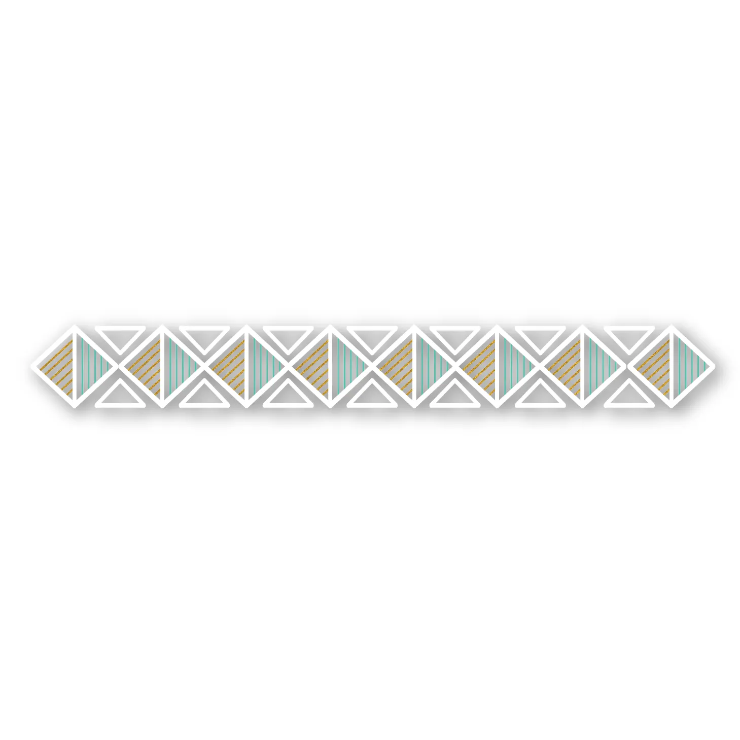 White, Blue and Gold Bracelet