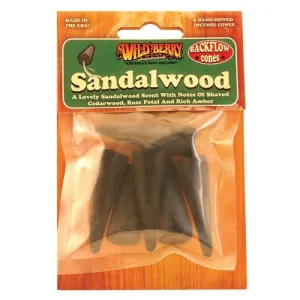 WildBerry Sandalwood Backflow Incense Cones