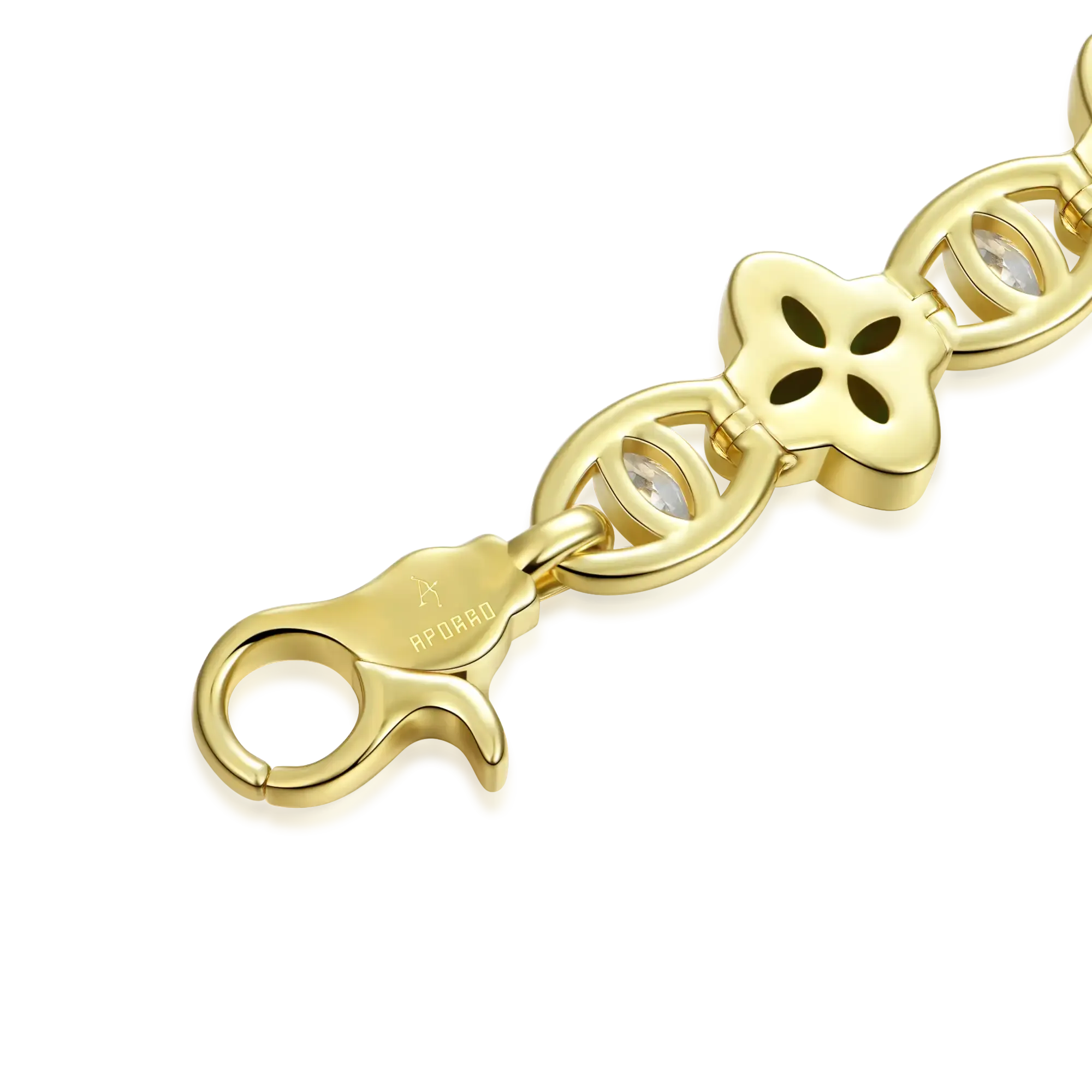 Women's Iced Clover Eyes Blessing Bracelet