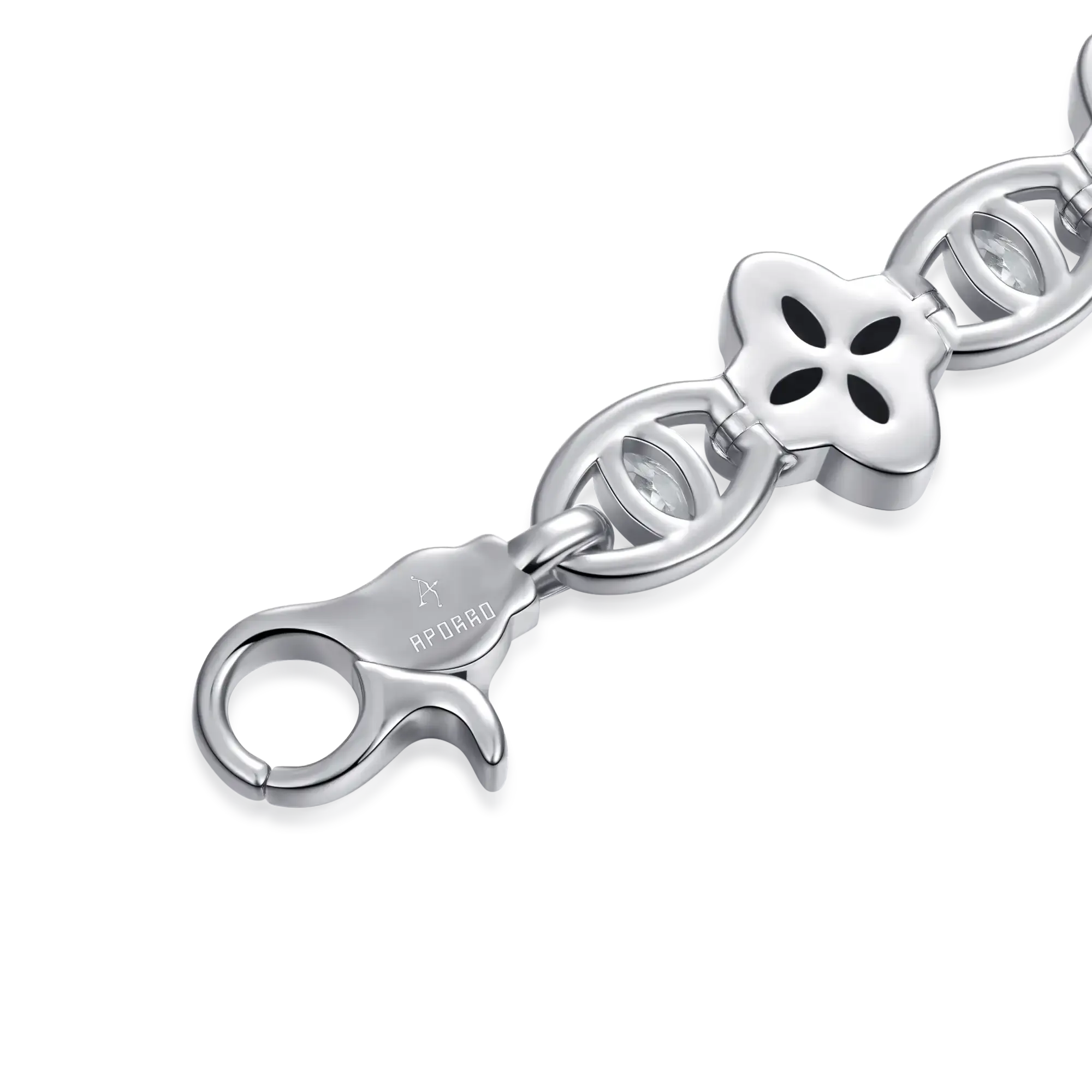 Women's Iced Clover Eyes Blessing Bracelet