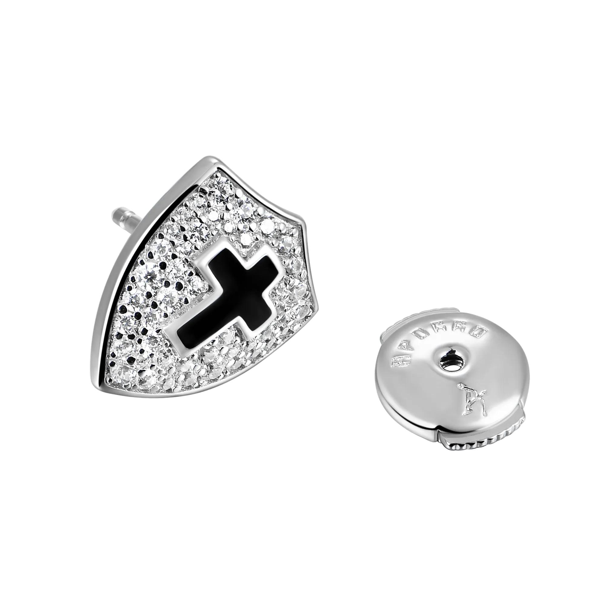 Women's Knight Shield Stud Earring